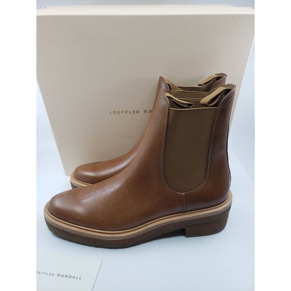 LOEFFLER RANDALL WOMENS Raquel Safari Pull-On CHELSEA Boot $395 US SZ 10 LEATHER - Picture 2 of 8